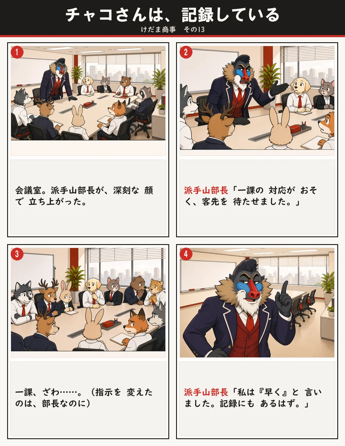 チャコさんは、記録している 1ページ目