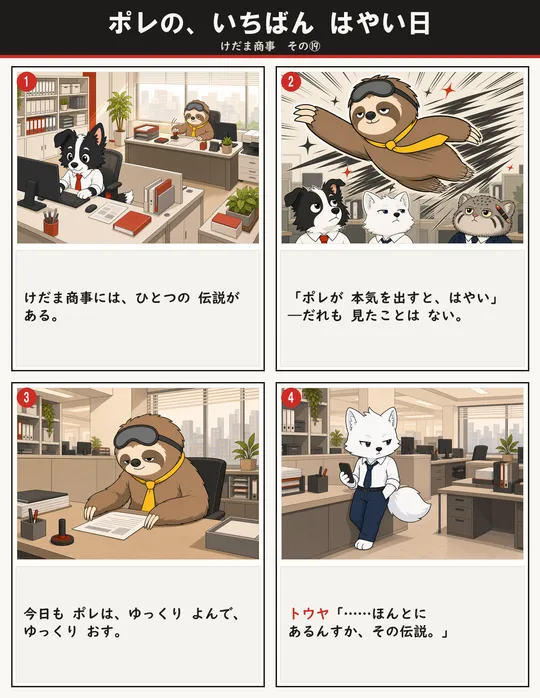 ポレの、いちばん はやい日