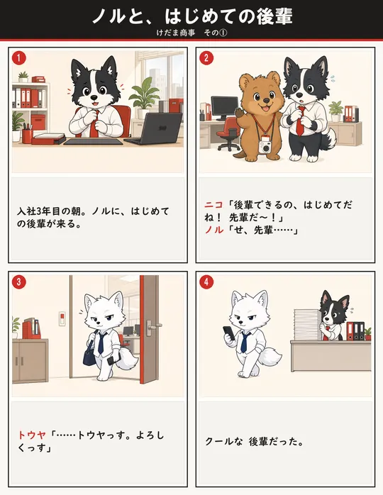 ノルと、はじめての後輩