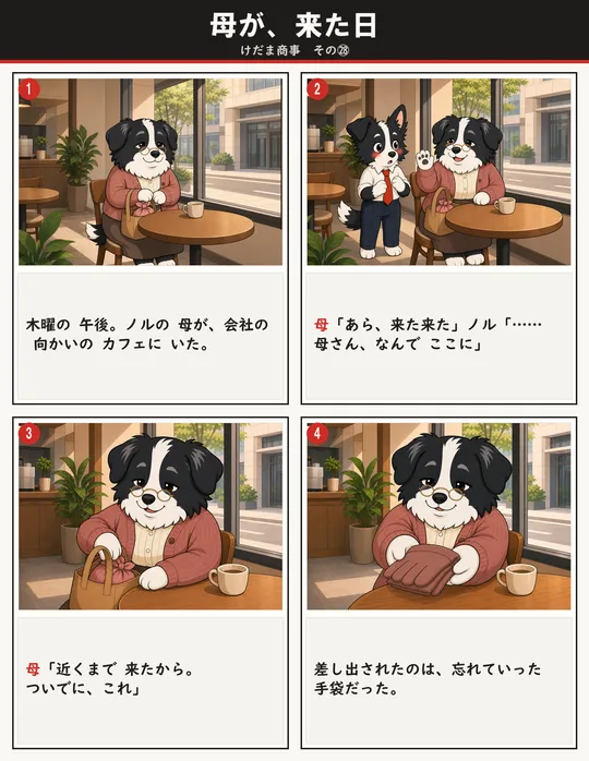 母が、来た日