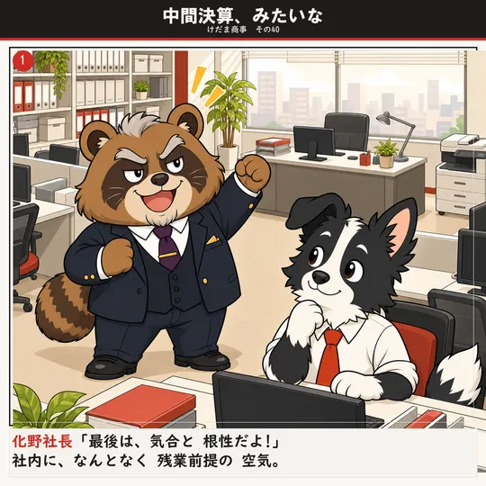 中間決算、みたいな