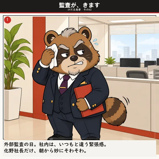 監査が、きます