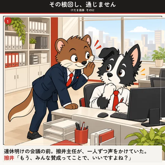 その根回し、通じません