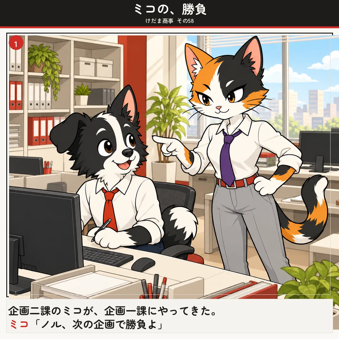 最新話「ミコの、勝負」1ページ目