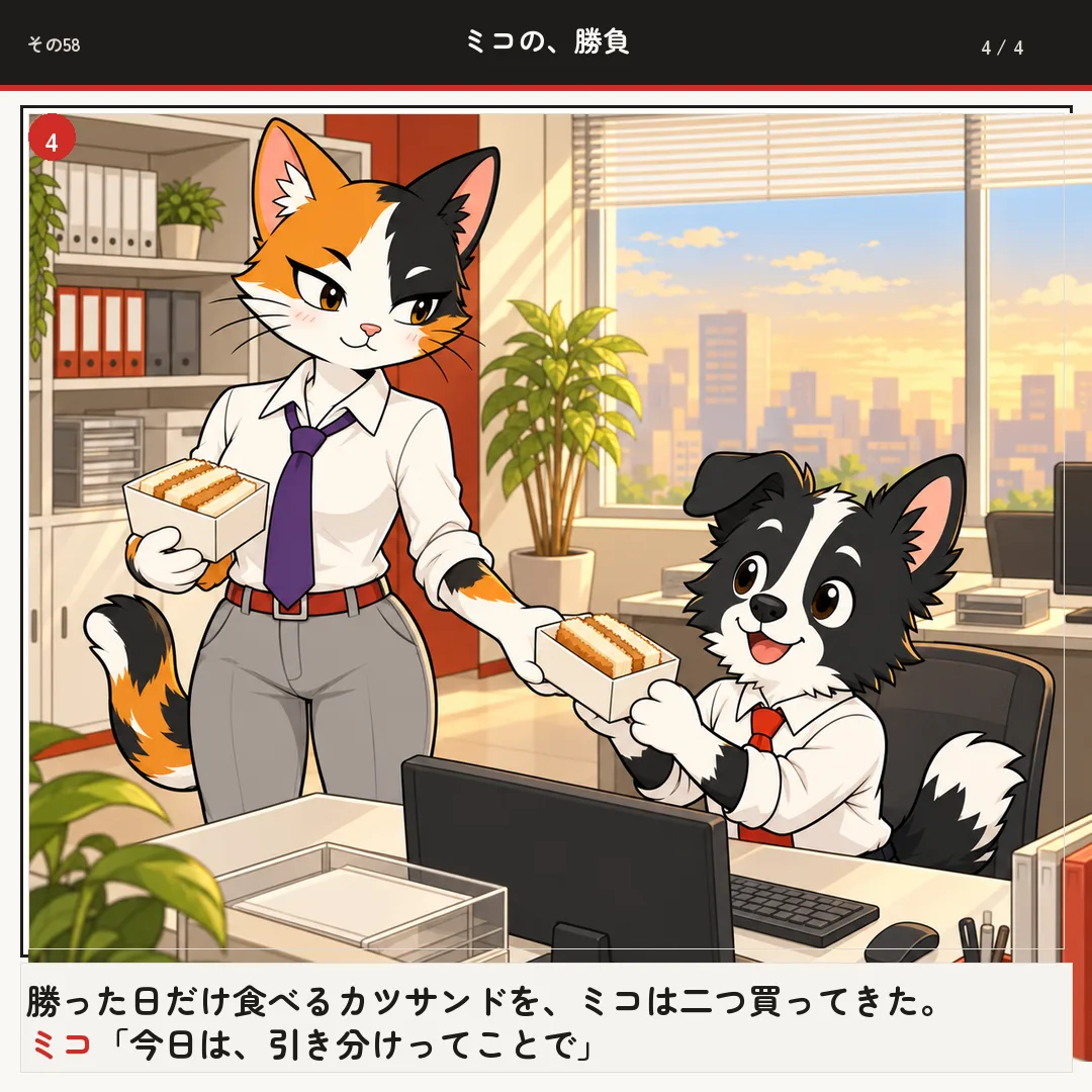 ミコの、勝負 4ページ目
