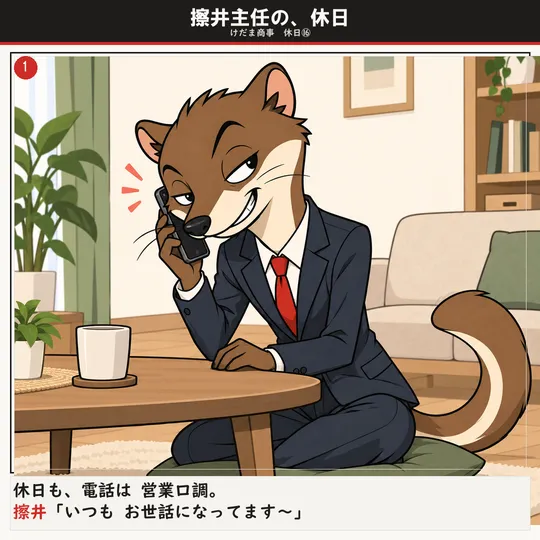 擦井主任の、休日