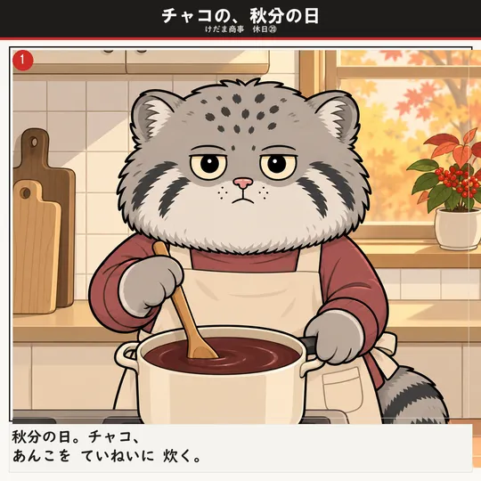 チャコの、秋分の日