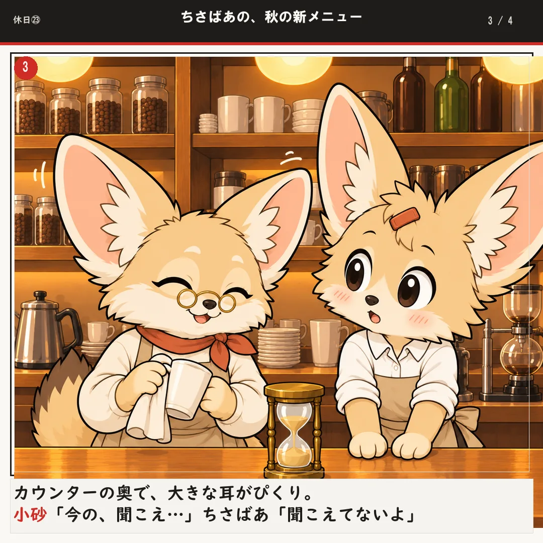 ちさばあの、秋の新メニュー 3ページ目
