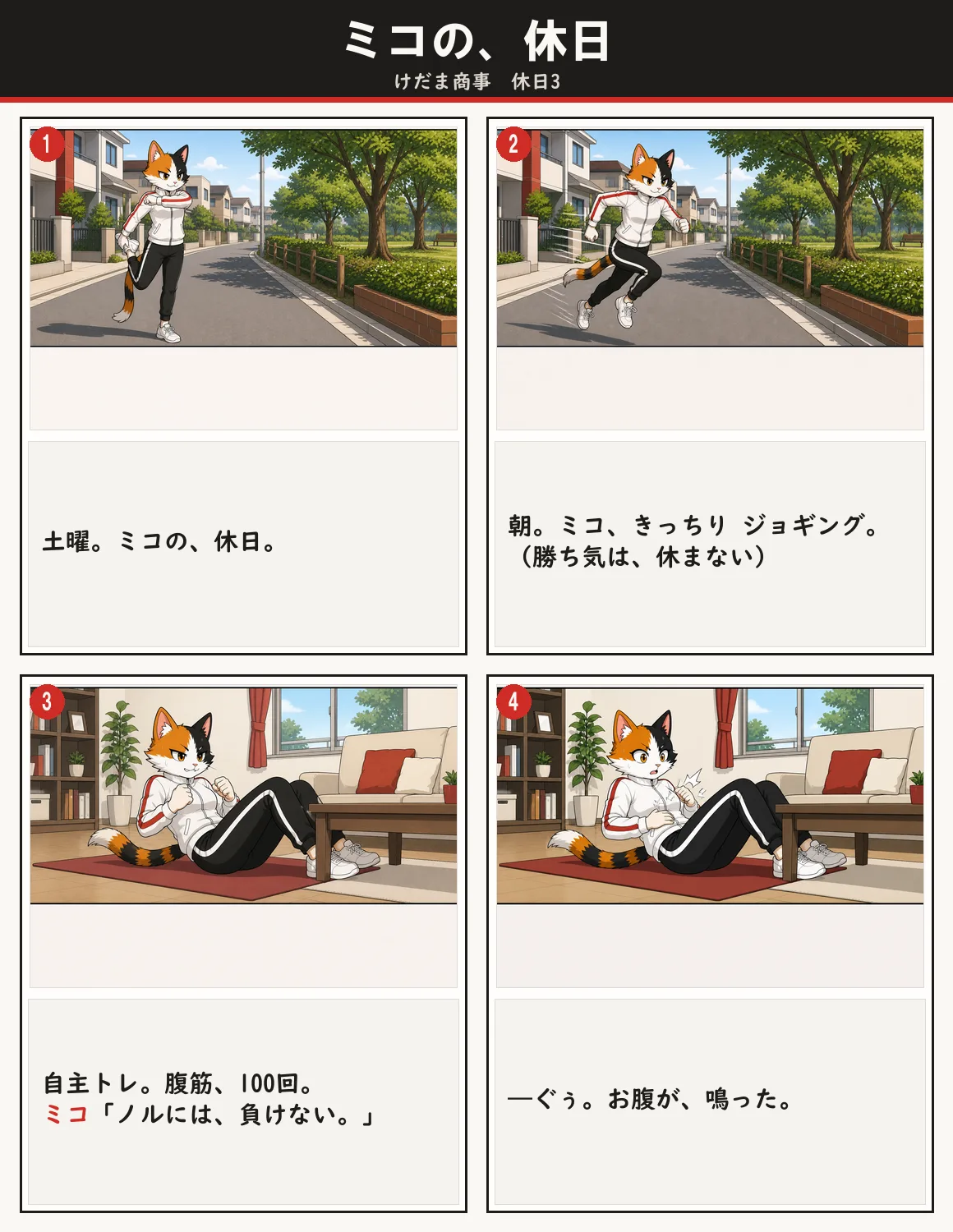 ミコの、休日 1ページ目