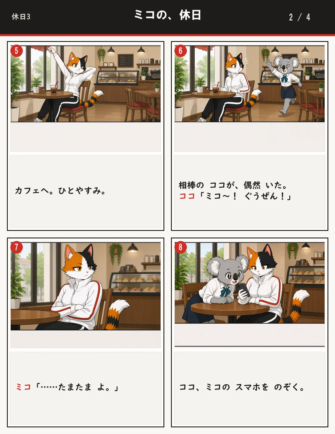 ミコの、休日 2ページ目