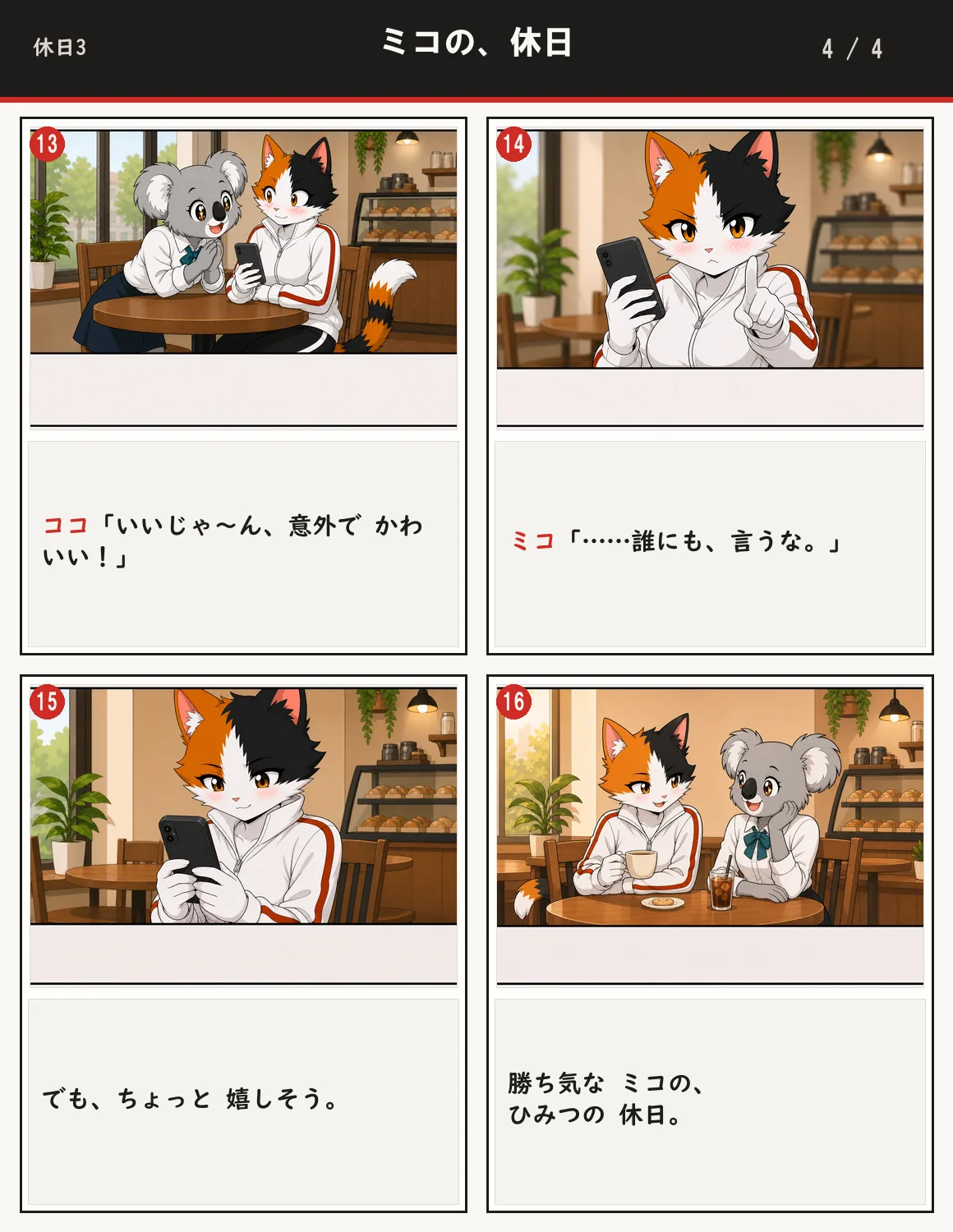 ミコの、休日 4ページ目