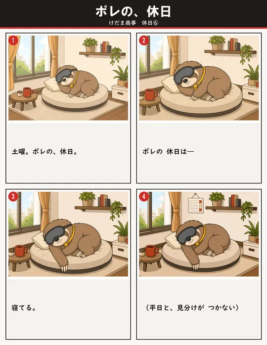 ポレの、休日